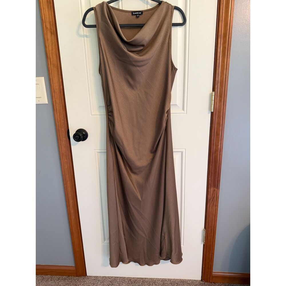 Bebe Cowl Maxie Dress Size L